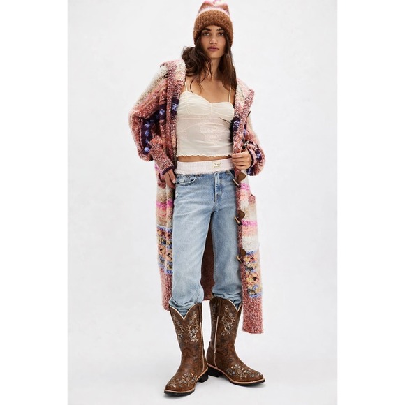 Shyanne Shoes - Shyanne Xero Gravity Brown Leather Floral Embroidered Western Boots 7B New